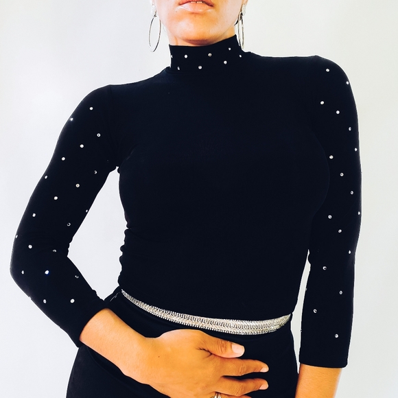 🚫SOLD🚫Crystal Crop Top - Picture 2 of 8